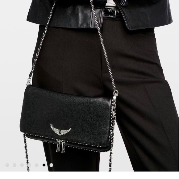 Zadig & Voltaire Black Crossbody Bag with Silver Accents - Picture 2 of 16